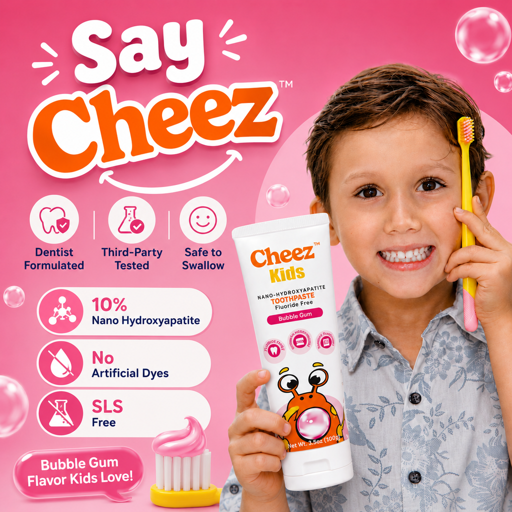 Cheez Kids Nano-Hydroxyapatite Toothpaste bubblegum Flavor