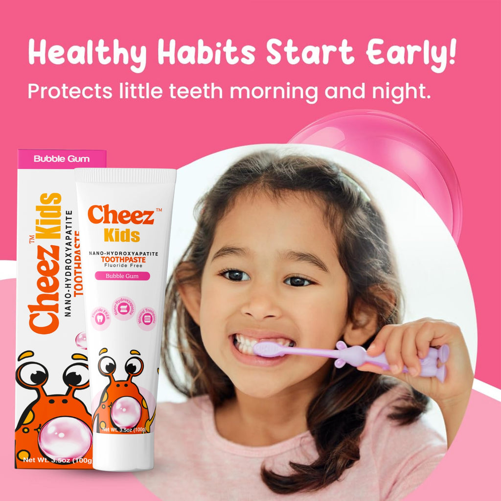 Cheez Kids Nano-Hydroxyapatite Toothpaste bubblegum Flavor